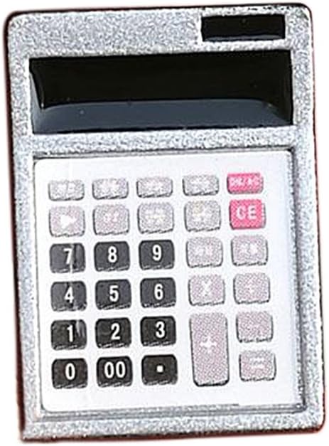 loinhgeo-Dollhouse Toy Accessories,Dollhouse Metal Calculator Home Office School Miniature Accessory Decor Gift