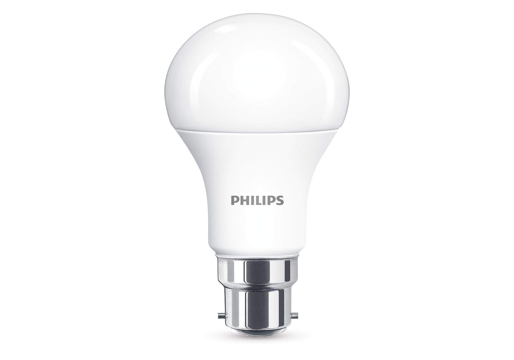 Philips LED B22 Frosted 6 Pack Light Bulbs - 13 W (100 W) [Warm White] EyeComfort Non Dimmable for Indoor Home Lighting, Standard Range