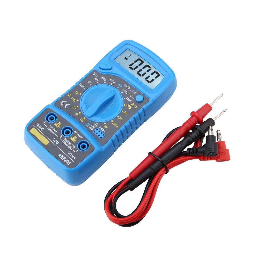 Digital Multimeter Volt Current Tester LCD Voltmeter Portable AC DC ...