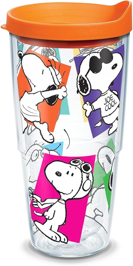 Amazon Tervis Peanuts マルチスヌーピー 断熱タンブラー 24オンス クリア トライタン Tervis タンブラーグラス