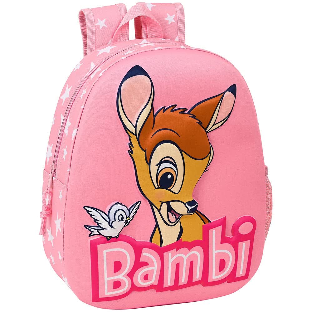 safta Bambi 3D Backpack 270 x 100 x 320 mm Light Pink Casual, lightpink, 270x100x320 mm, Casual