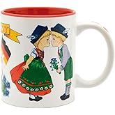 Essence of Europe Gifts I Love Germany German Gift Idea Colorful Ceramic Coffee Mug by E.H.G | 12 oz