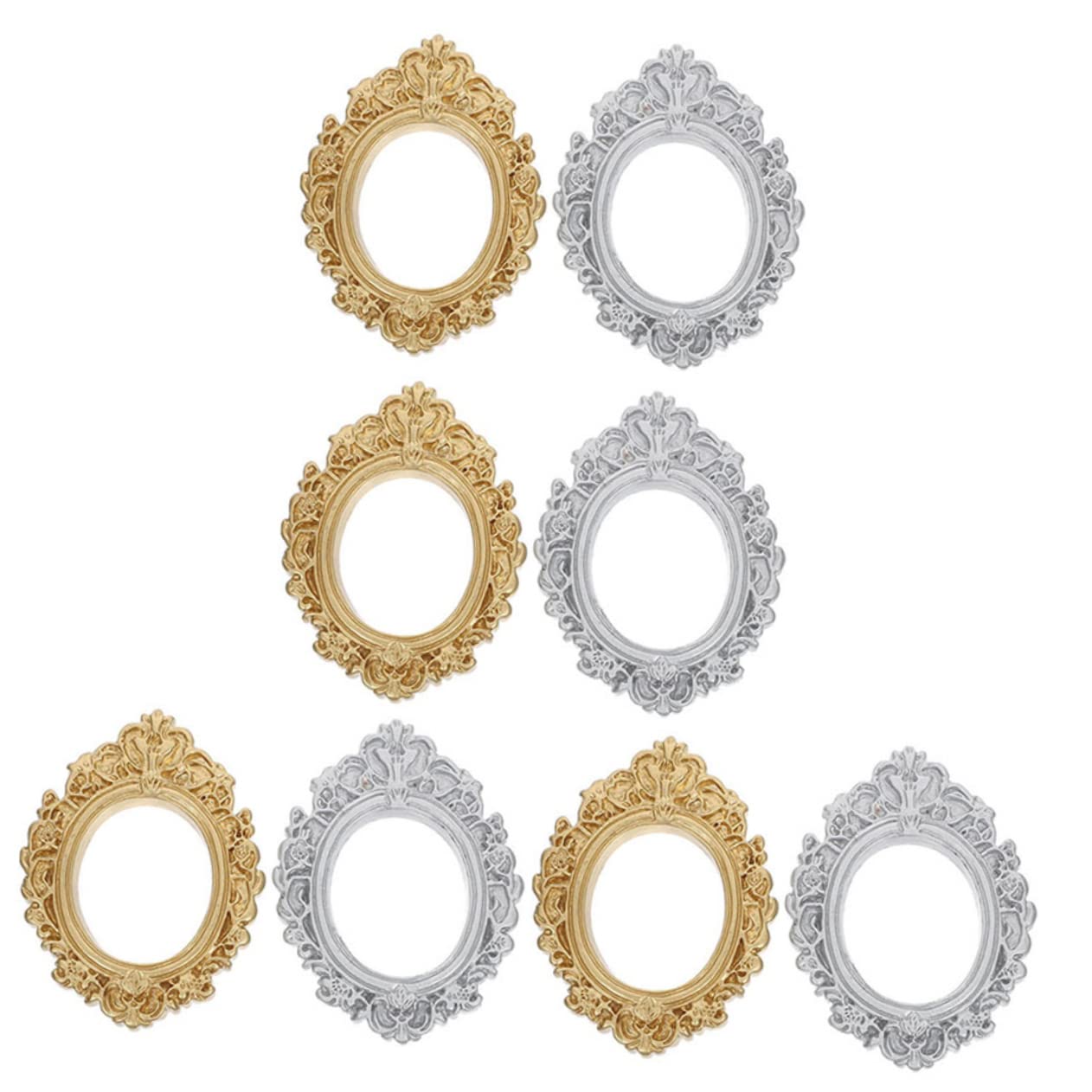 View 1 of 11Pcs Vintage Mini Picture Elegant Resin Decorative Frames for Jewelry Display and Home Decoration Includes and Frames