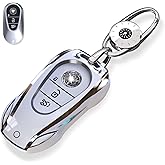 saxsion for Mercedes Benz Key Fob Cover with Flexible TPU Keychain Case, Key Shell Protector Compatible with 2020-2024 S-Class G-Class E-Class EQE EQS Accessories (For Benz-C)