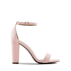DREAM PAIRS Women's Hi-Chunk High Heel Pump