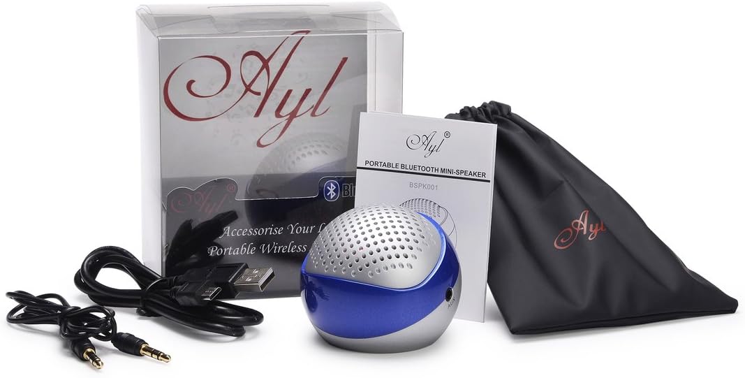 Winter Clearance Sales! BLuetooth speaker only for $20.99!! AYL Portable Bluetooth Wireless Version 4.0 Rechargeable Mini Speaker System for iPhone/ PC / Cell Phone / Tablet / Car /MP3 Player (Zaffree Blue) with Built-In Speakerphone: Electronics