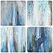 ARTLAND Hand-painted 'Sea of Clarity' Oil Painting Gallery-wrapped Canvas Art Set 3-piece