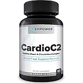 CardioC2 Circulation & Energy Support – Doctor-Formulated Blend with Beet Root, Black Garlic, Hawthorn & CoQ10 – Supports Healthy Blood Flow, Energy & Clarity – 60 Capsules