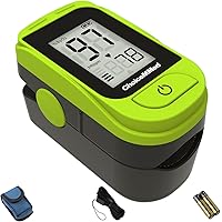 ChoiceMMed Light Green Finger Pulse Oximeter - Blood Oxygen Saturation Monitor - SPO2 Pulse Oximeter - Portable Oxygen…