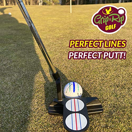 Golf Ball Marker Set 2 Triple Track Golf Line Marker Stencils 5