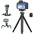 Lamicall Tripod for Camera - 3 in 1 Flexible Tripod for iPhone with Wireless Remote - iPhone Tripod Stand for Video Recording