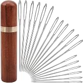yklbpd 18 Pcs Large Eye Sewing Needles, Sharp Stainless Steel Hand Needles | Stainless steel