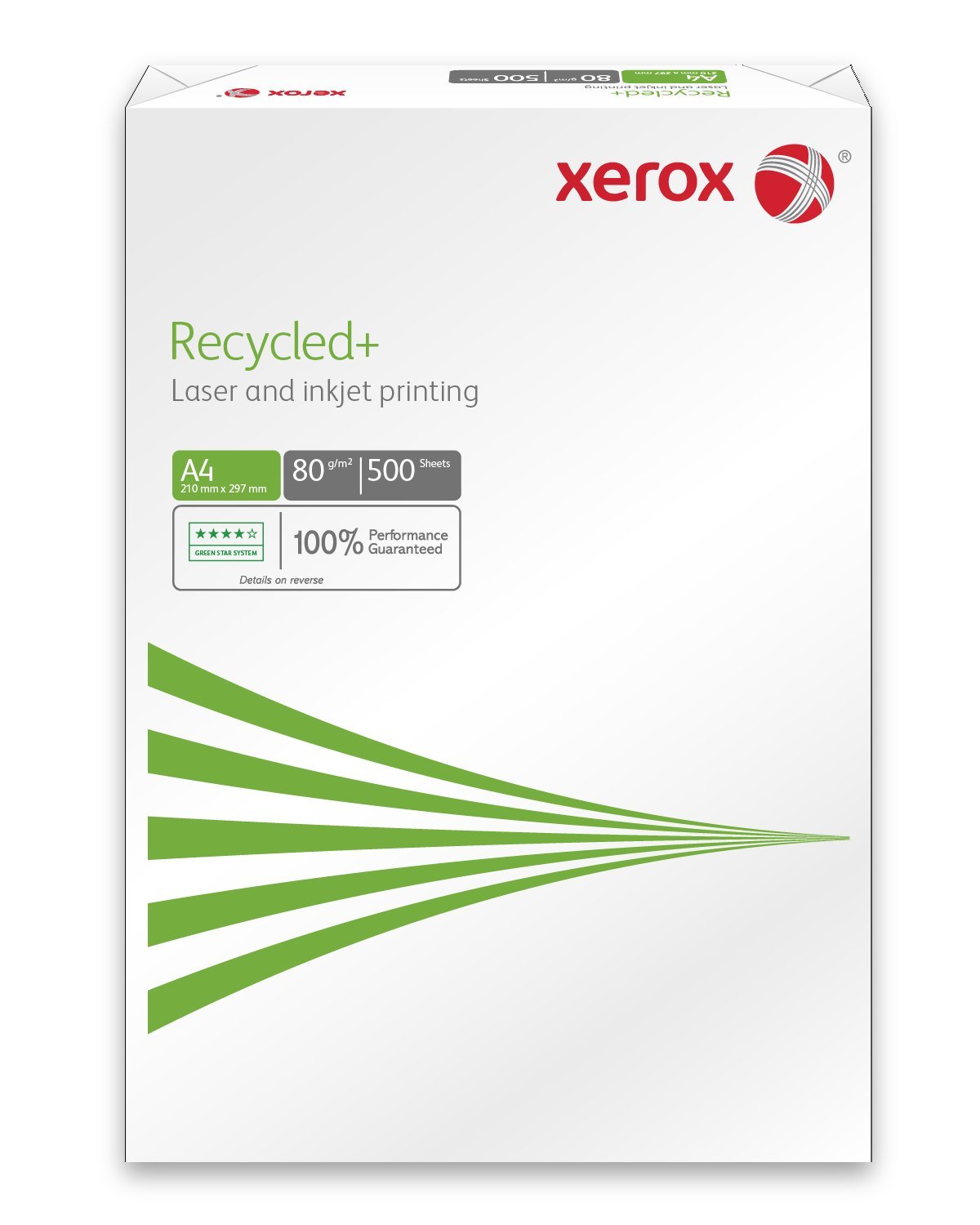 Xerox Recycled+ 003R91912 Recycled Printer Paper, Size A4, 80 GSM, 500 Sheets