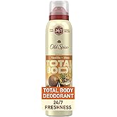 Old Spice Whole Body Deodorant Spray for Men, Aluminum Free, Vanilla + Shea Scent, 24/7 Odor Protection, 24/7 Lasting Freshness, Dermatologist Tested, Gentle on Skin, Safe to Use All Over, 3.5 oz