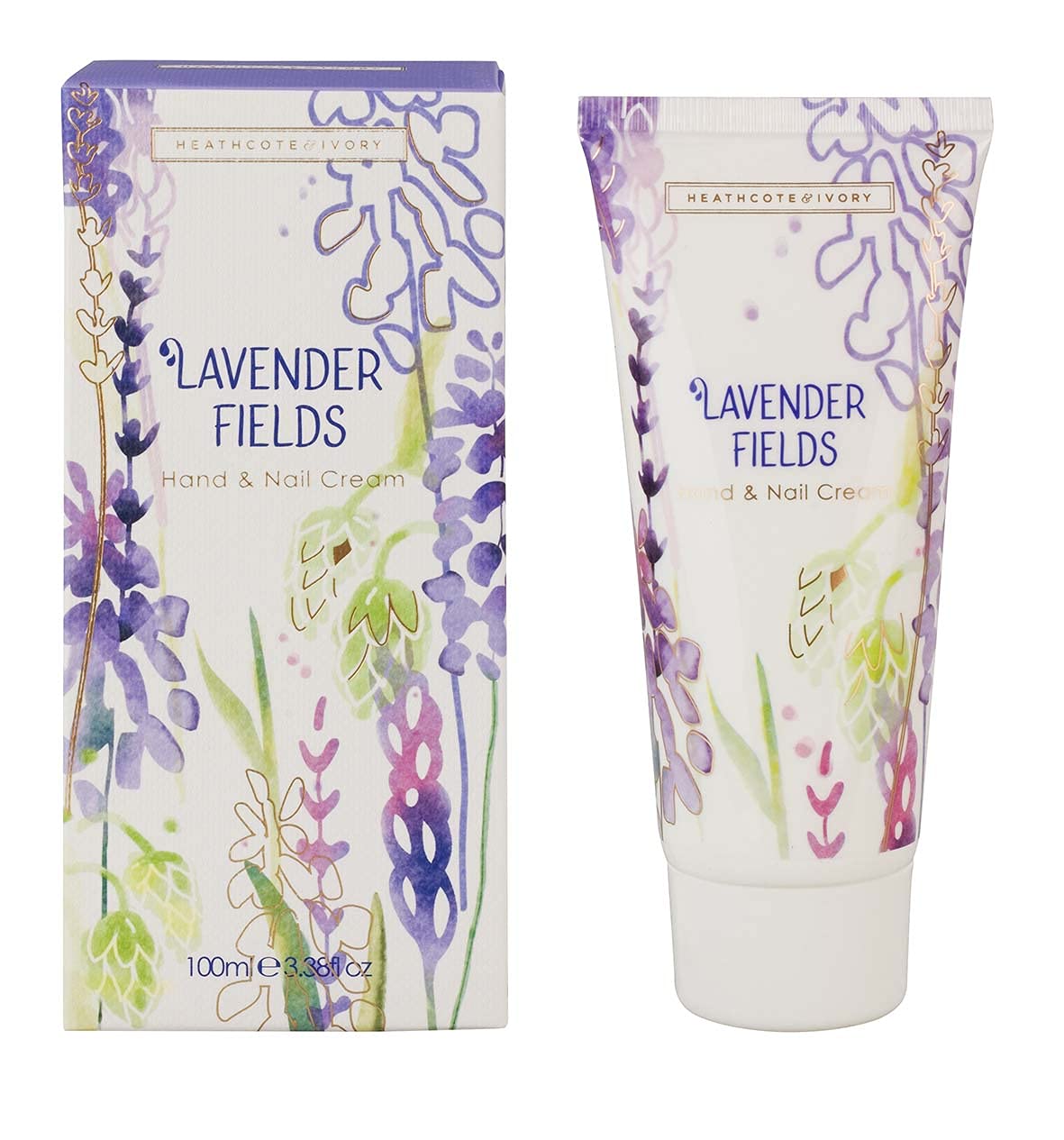 Heathcote & Ivory Lavender Fields Hand and Nail Cream, 100 ml