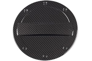 MICROCK Gas Tank Cap Fuel Filler Door Cover for Chevrolet Camaro 2016 2017 2018 2019 2020 2021 2022 2023 2024, ABS Carbon Fiber