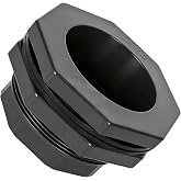 4" Bulkhead Fitting for Tank, Industrial UPVC Water Tank Connector Adapter Fitting for Rain Barrels, Ponds, Pools, Aquariums （1-pack）