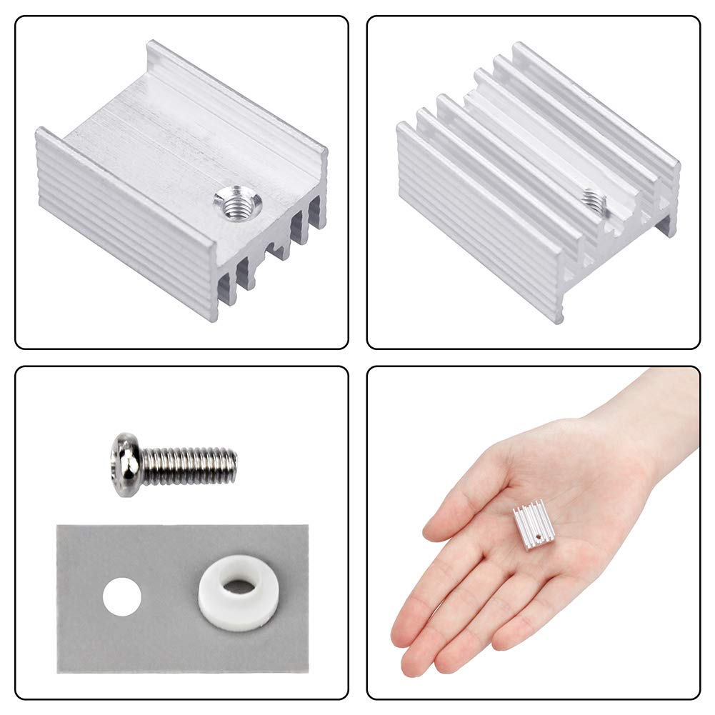 Isolante Gommata Silicone Vite M3 20mmx15mmx10mm TO220 Dissipatore