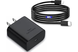 RDOISNTLY for Samsung Charger Super Fast Charging 45W USB C Super Fast Charger with 6FT Type C Charger Cable Cord for Samsung Galaxy S25/S24/S23/S22/S21/Ultra/Plus/FE,Note 20,Galaxy Tab S9,Z Fold/Z Flip,A55,A15