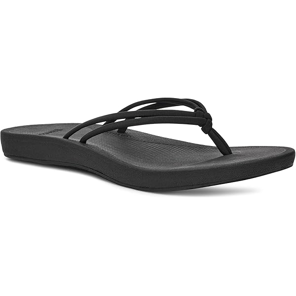 Amazon.com | Sanuk Funshine - Women Sandals, Black, 5 | Flats
