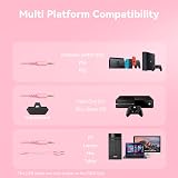 IMYB Gaming Headset with Microphone Pink 50mm Driver 7.1 USB Amp view 5