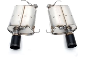 Dinan D660-0051-BLK Free Flow Axle-Back Exhaust - Compatible with 2011-2016 BMW 535i