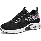 Padgene Womens Sneakers Air Cushion Running Shoes Lightweight Tennis Walking Shoes Mesh Breathable Gym Work Fashion Sneakers Athletic Comfortable Casual
