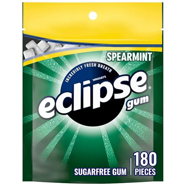 ECLIPSE SPEARMINT CHEWING GUM SUGAR FREE, MINT GUM...