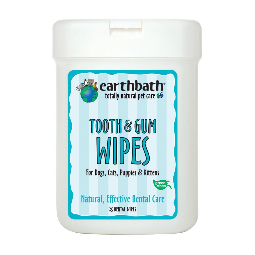 Pet Dental Care Supplies : Amazon.com: EARTHBATH 026362 25 Count Tooth and Gum Wipes for Dogs, Cats, Puppies and Kittens