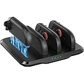 BETMI Charging Dock for Nintendo Switch 2 Joy-Con, 4 in 1 Magnetic Controller Charger Station with LED Indicator & Overcharge OVP/OCP Protection, 0.5" Thick, Sleep Mode