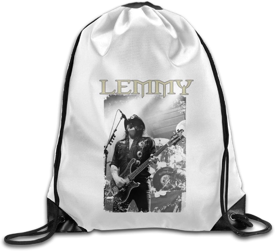 Bekey Motorhead Lemmy Lived To Win Poster Gym Drawstring Backpack Bags For Men & Women For Home Travel Storage Use Gym Traveling Shopping Sport Yoga Running