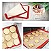 2 Pcs Non-Stick Silicone Baking Mat, Baking Sheet Glass Fiber Rolling Dough Mat for Cake Cookie