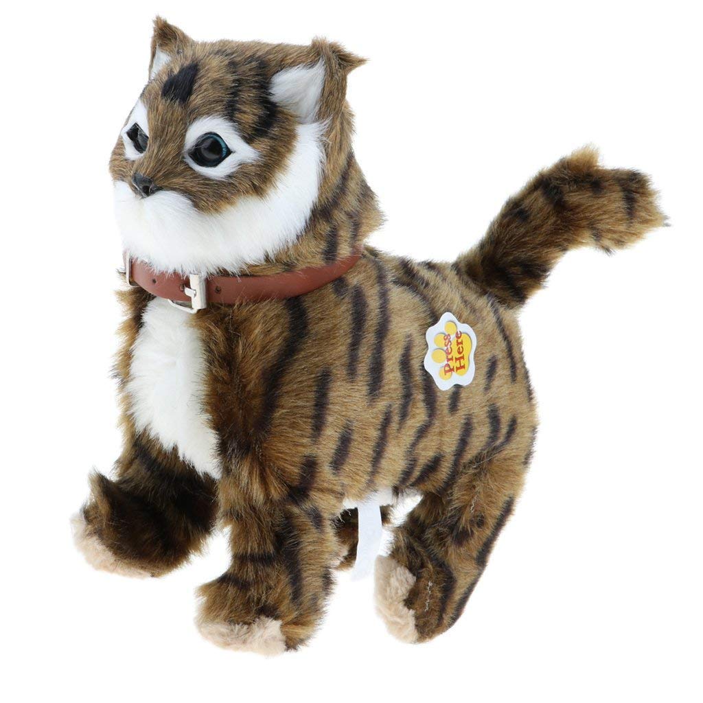 Buy DOMENICO Walking Meow Electronic Cat Child Plush Soft Toy Stuffed