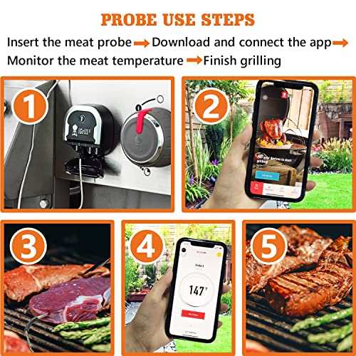 Replacement Meat Probe for er iGrill Mini iGrill 2 iGrill 3