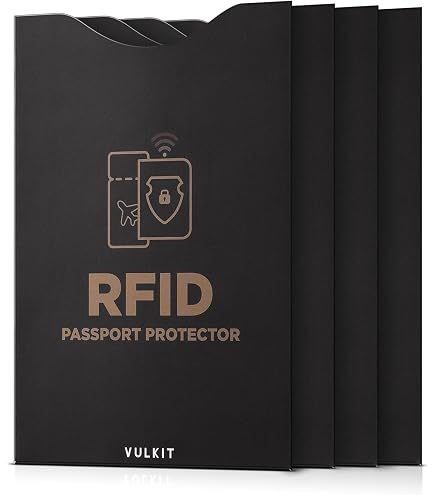 RFID Blocking Sleeve Anti Theft 4 Credit Card & 2 Passport Holder Wallet Pocket