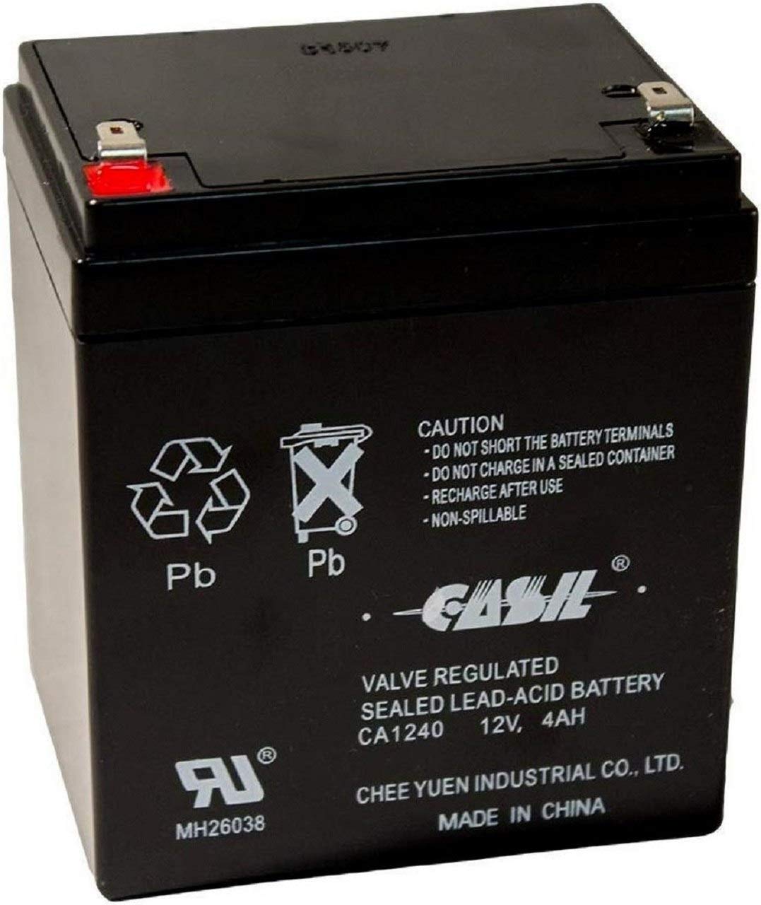Casil CA1240 Genuine 12V 4Ah SLA Alarm Battery: Industrial & Scientific
