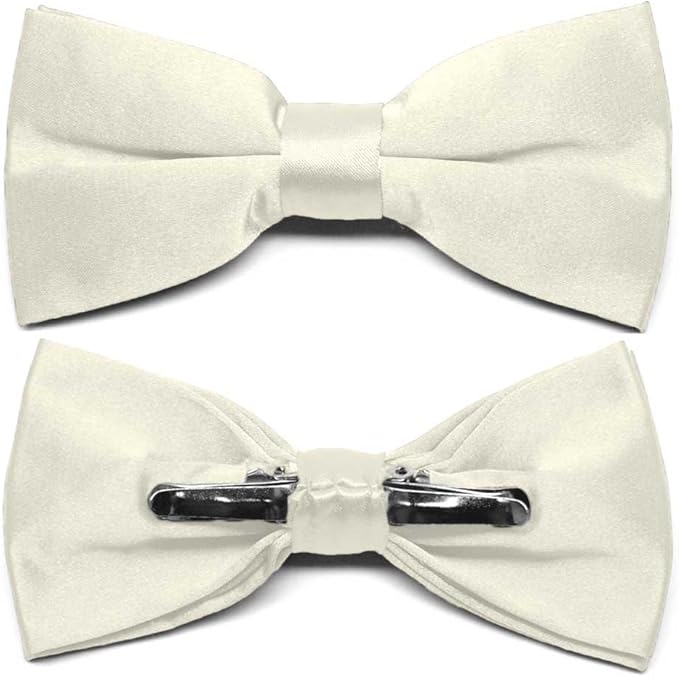 TieMart Pearl ClipOn Bow Tie at Amazon Men???s Clothing store