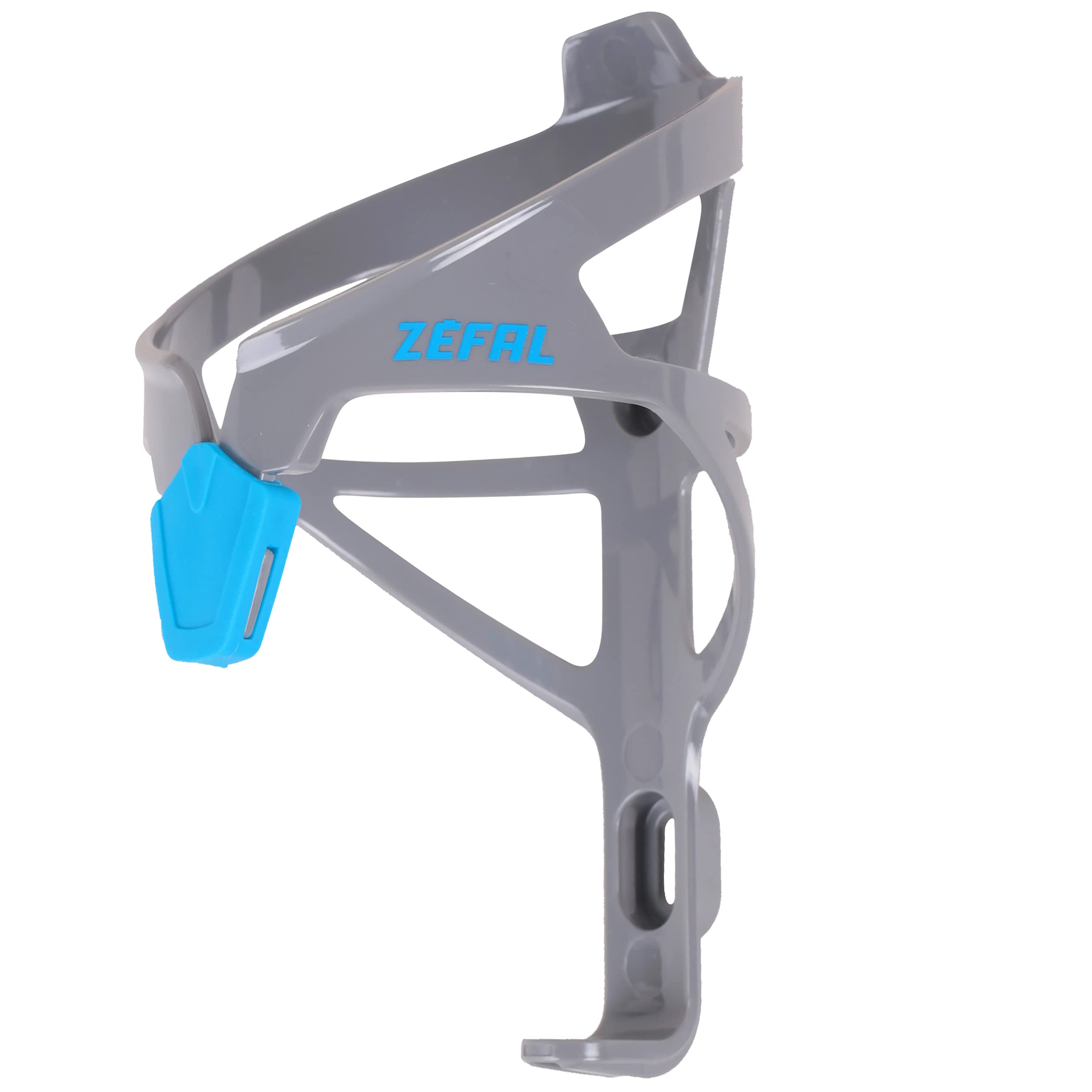 ZEFAL Pulse A2 - Lightweight Bicycle Bottle Cage - Gravel/Mountain/Road Bike - Strong and Durable Bottle Holder - 26 g - Made in France - Grey/Blue