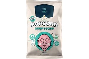 Less'r Evil Homer’s Secret Blend Popcorn – Garlic Parmesan Style, Organic Vegan Snack, 3-Pack (3 x 130g Bags)