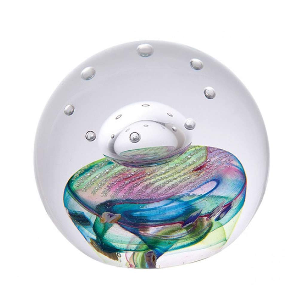 Caithness Glass Piece Crystal Day Dreamer Wonderful World Paperweight, Multi-Coloured