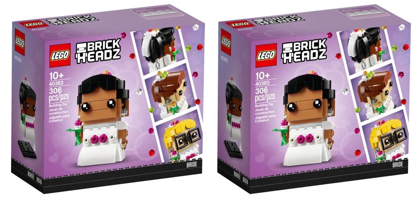 Lego Brickheadz Bride 40383 & Groom 40384 Set (Choose Spouse Set) (2 Brides)