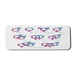 Lunarable Pride Computer Mouse Pad, LGBT Gender
