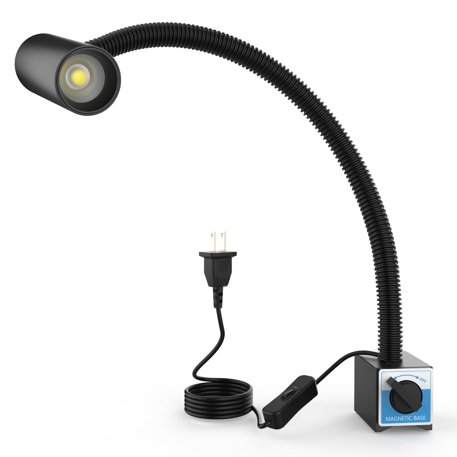 Photo 1 of LED Magnetic Work Light, 1500lumens 20in Flexible Gooseneck Work Lamp with Strong Magnetic Base for Lathe Machines, Workbenches. 15W