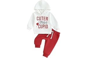 GOOCHEER St. Patrick's Day Baby Boy Girl Outfit Long Sleeves Hoodie Top Pants Baby Boys Girls St Patrick's Day Clothes