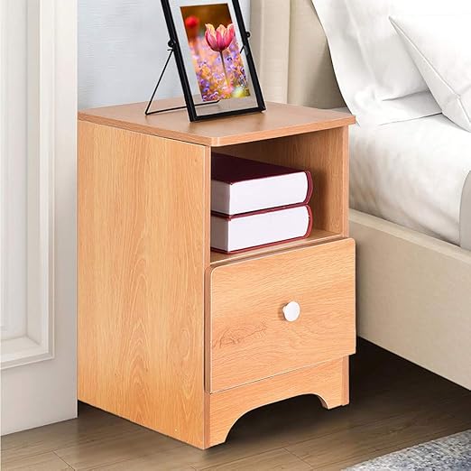 Amazon Com Wooden Night Stand C Easy Industrial Bedside Table With 2 Drawers Small Nightstand Storage Cabinet Bedside Locker For Bedroom Study Room 30x32x45cm Ship From Us Wood Color Kitchen Dining