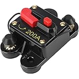 200 Amp Circuit Breaker - JOYHO 12-24V DC Circuit Breaker with Manual Reset Waterproof Fuse Holder for Marine RV Car Audio an