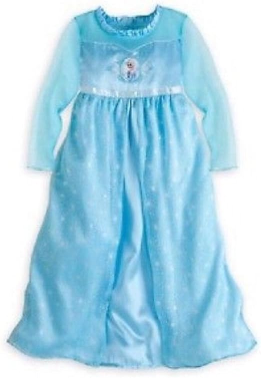 Amazon.com: Disney Store Frozen Princess Elsa Nightgown Girls (7/8 