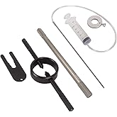 Porotmotor Motorcycle Fork Service Tool Kit, 3PCS Fork Maintenance Tool Set Fork Oil Level Tool, Fork Spring Compressor, and 