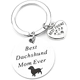 SHTALHST Best Dog Mom Ever Keychain,Dog Mom Keychain for Women Friends,Christmas Birthday Mother Day Gift for Dogs Lover