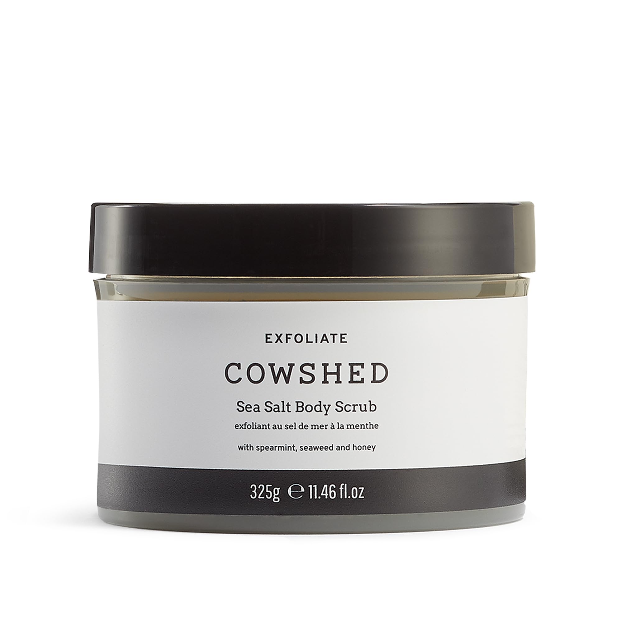 Cowshed Exfoliate Sea Salt Body Scrub 325g – Spearmint, Seaweed & Honey – Refreshing Exfoliating Body Scrub, Vegan & Cruelty Free Skincare